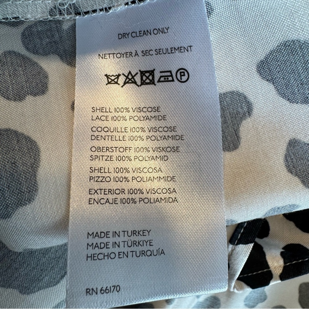 Anthropologie V-Neck Open-Back Slip Midi Dress NWT in Black & White Small - Picture 14 of 15